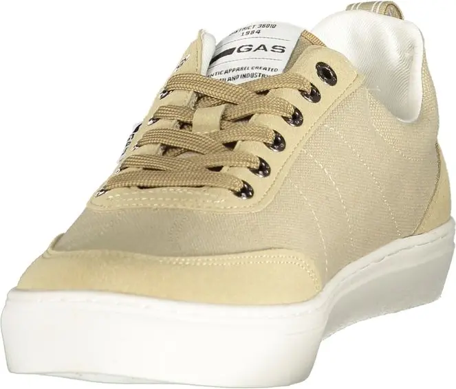 Sneaker Gas Beige Polyurethane Men Sneaker