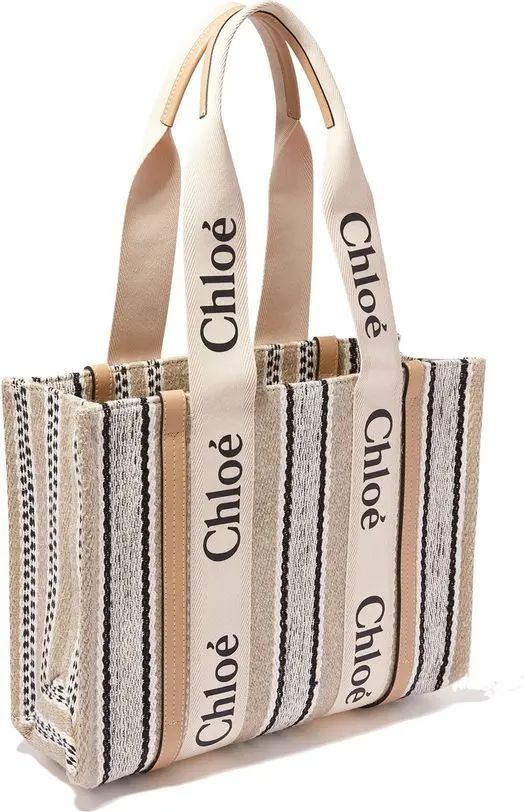 Tote Bag Бежевая Льняная Chloe
