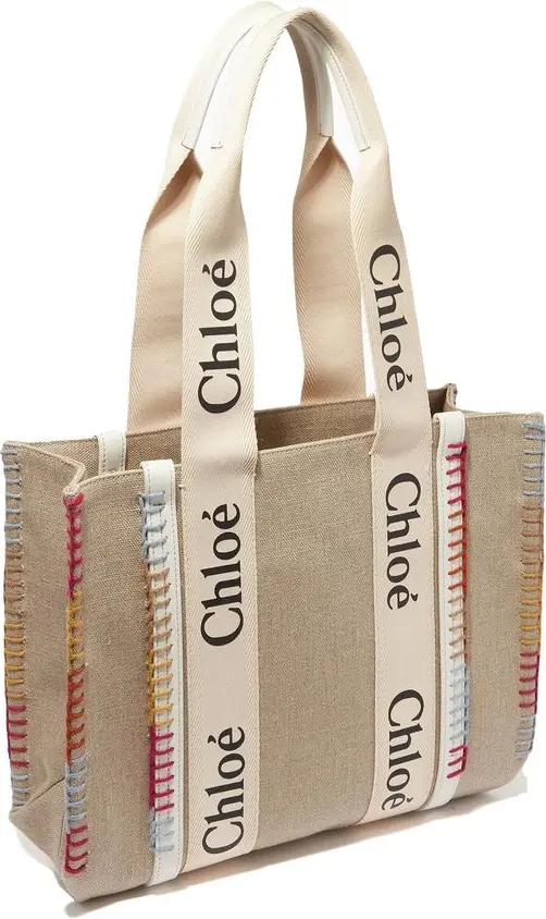 Tote Bag Chloe Beige Linen Tote Bag
