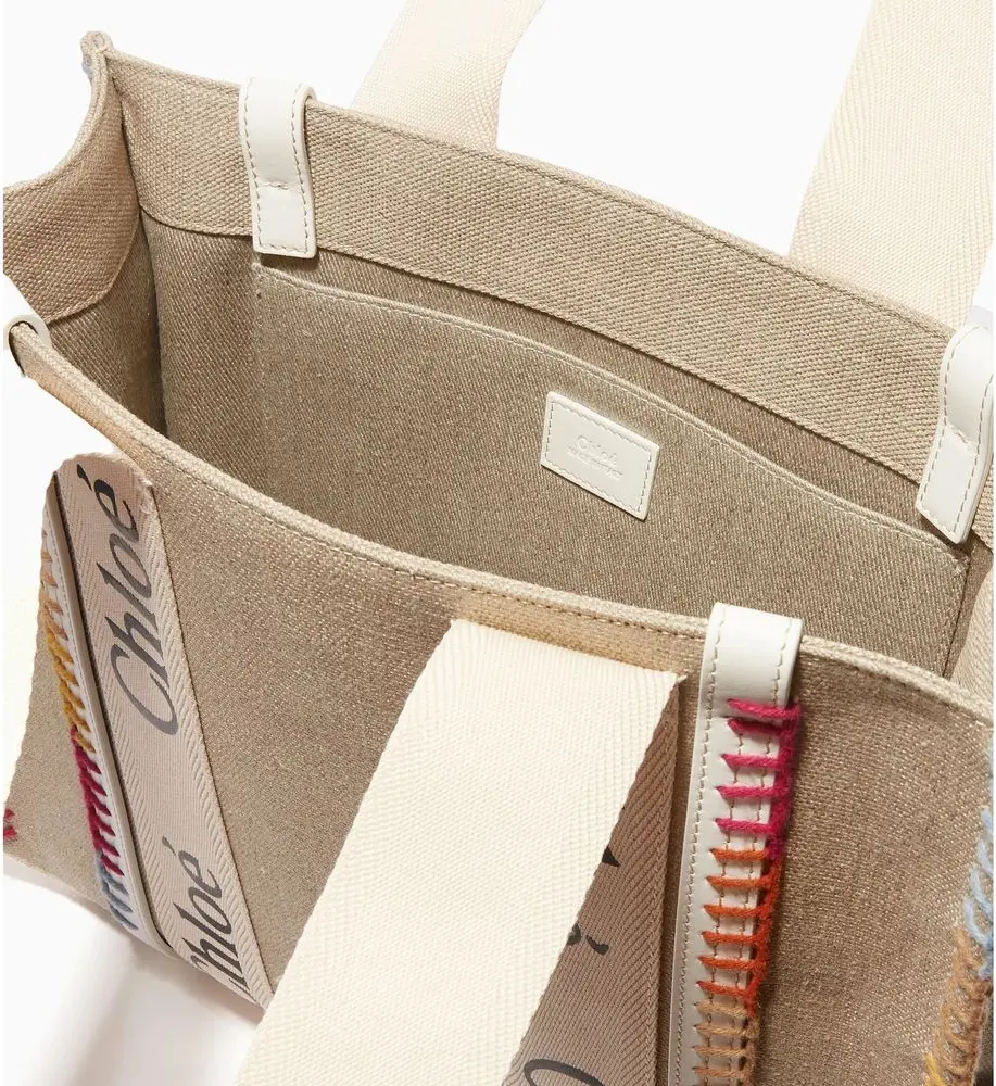 Tote Bag Chloe Beige Linen Tote Bag