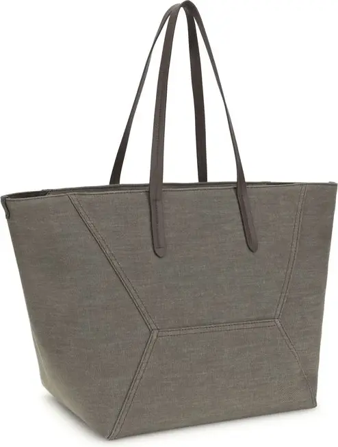 Сумка на плечо из хлопка Brunello Cucinelli