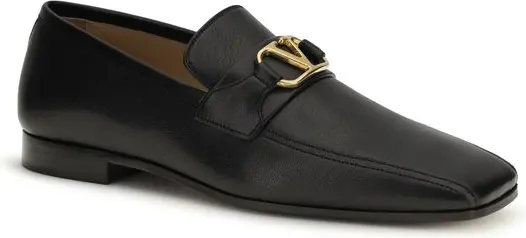 Loafers Valentino Garavani Black Goatskin