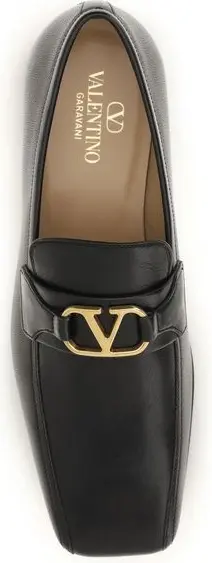 Loafers Valentino Garavani Black Goatskin
