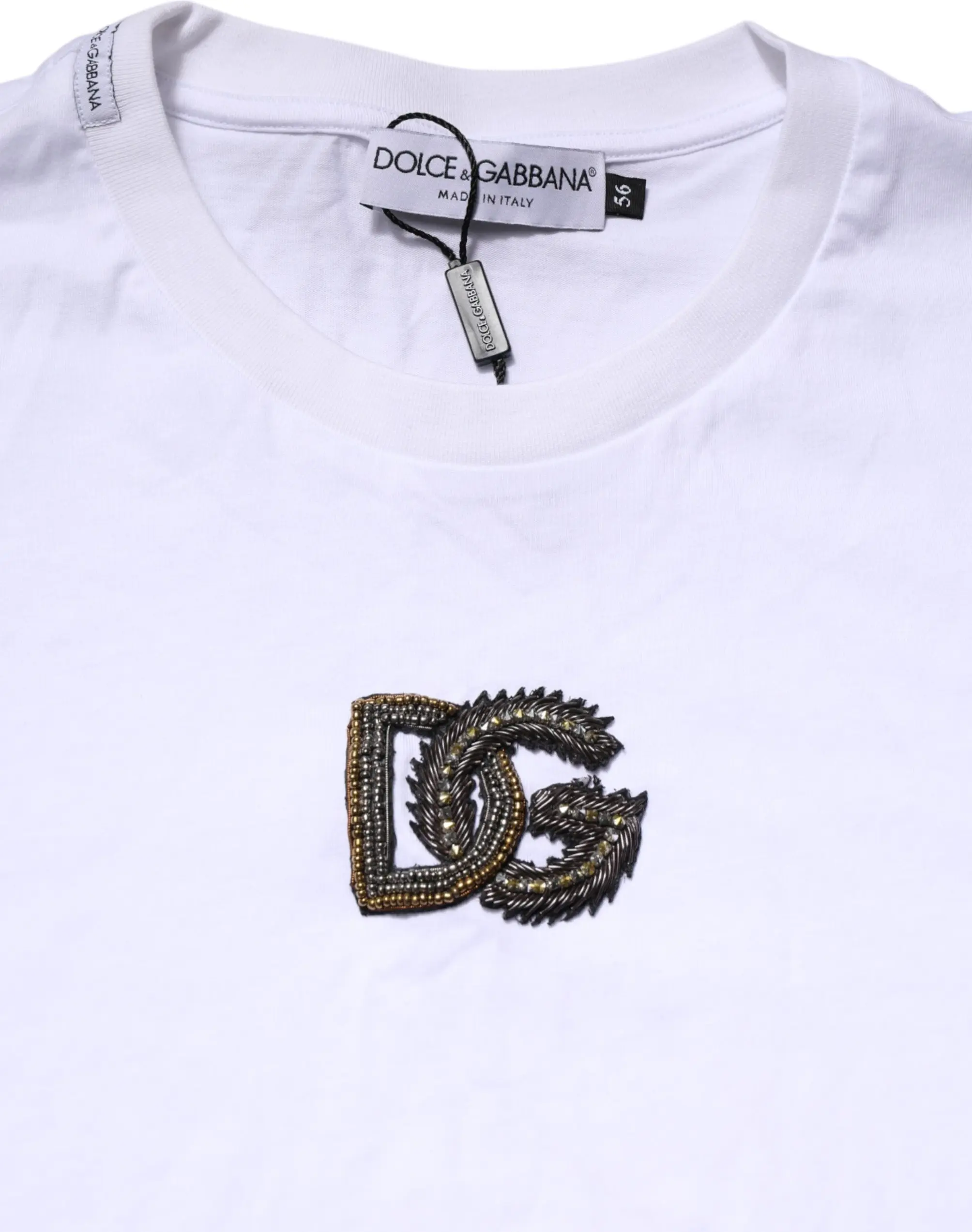 Футболка Dolce & Gabbana Белая Хлопковая