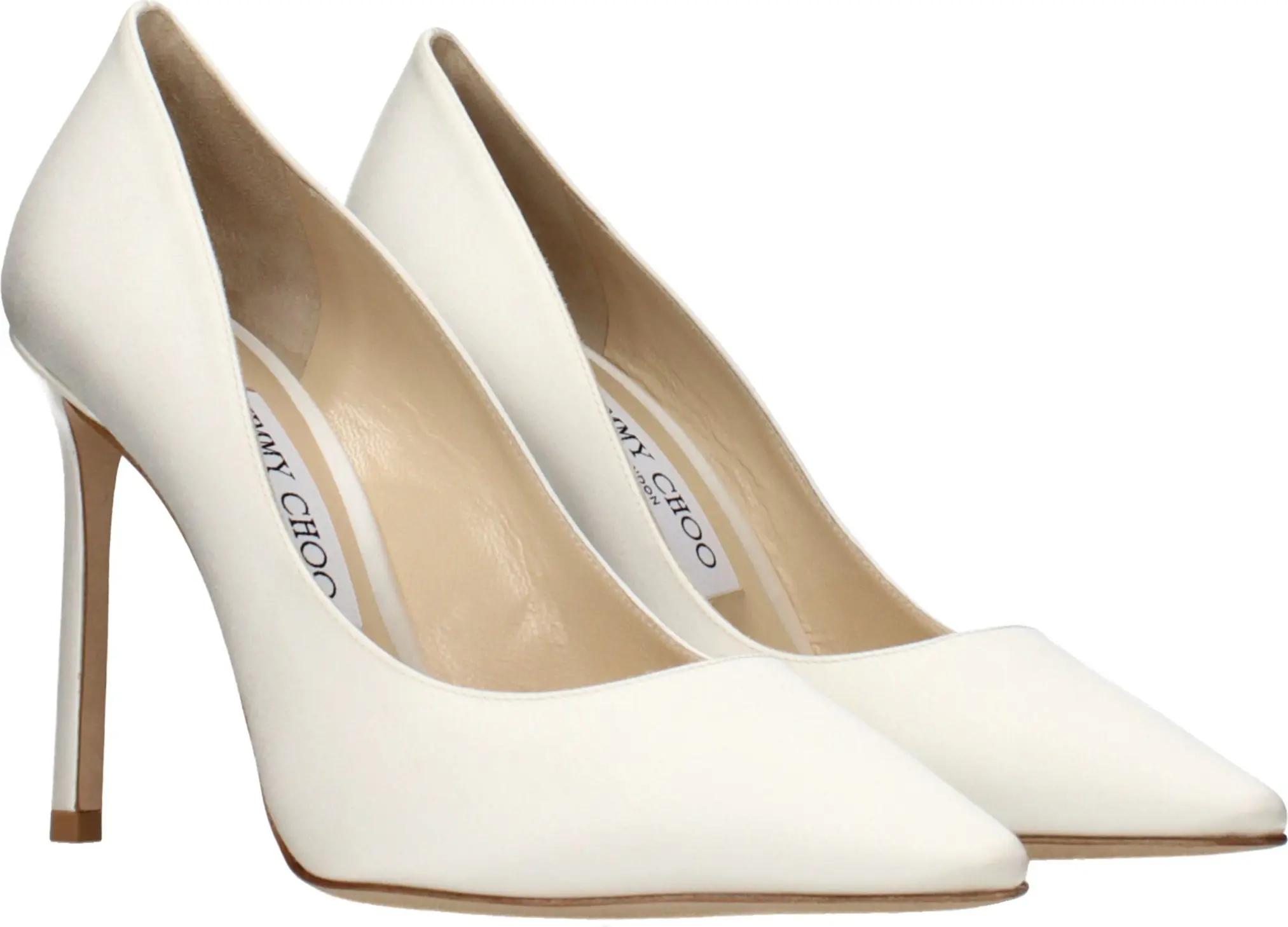 Pumps Jimmy Choo Beige Satin Platform Pumps
