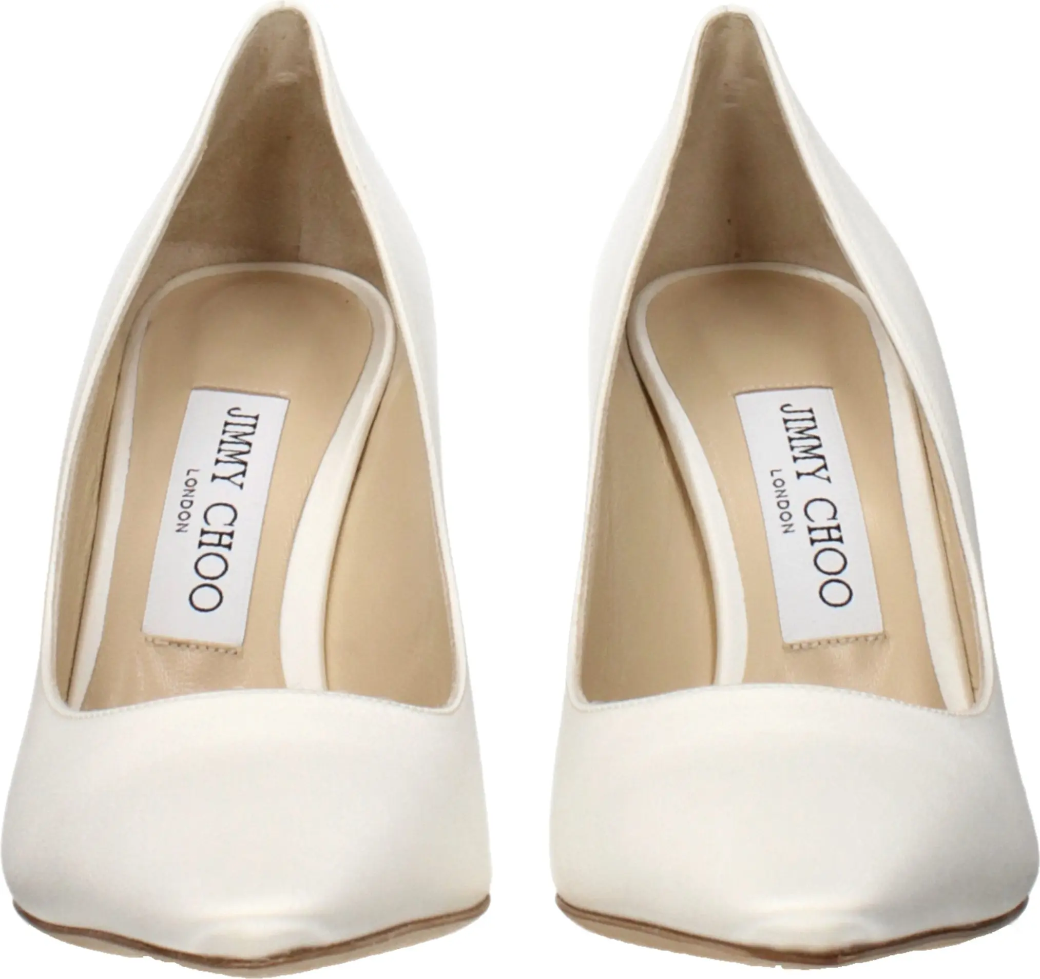 Pumps Jimmy Choo Beige Satin Platform Pumps