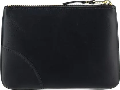 Coin Purse Comme Des Garcons Black Calf Leather Bos Taurus