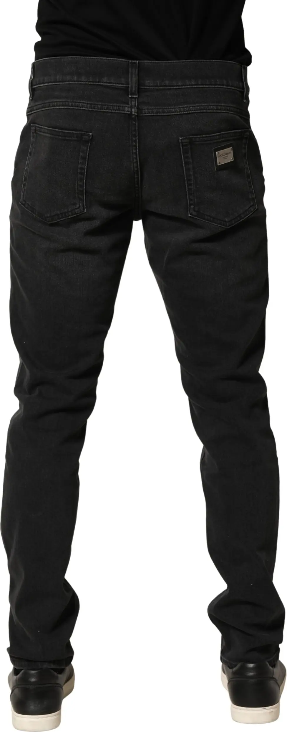 Джинсы Dolce & Gabbana Черные Хлопок Стрейч Regular Skinny