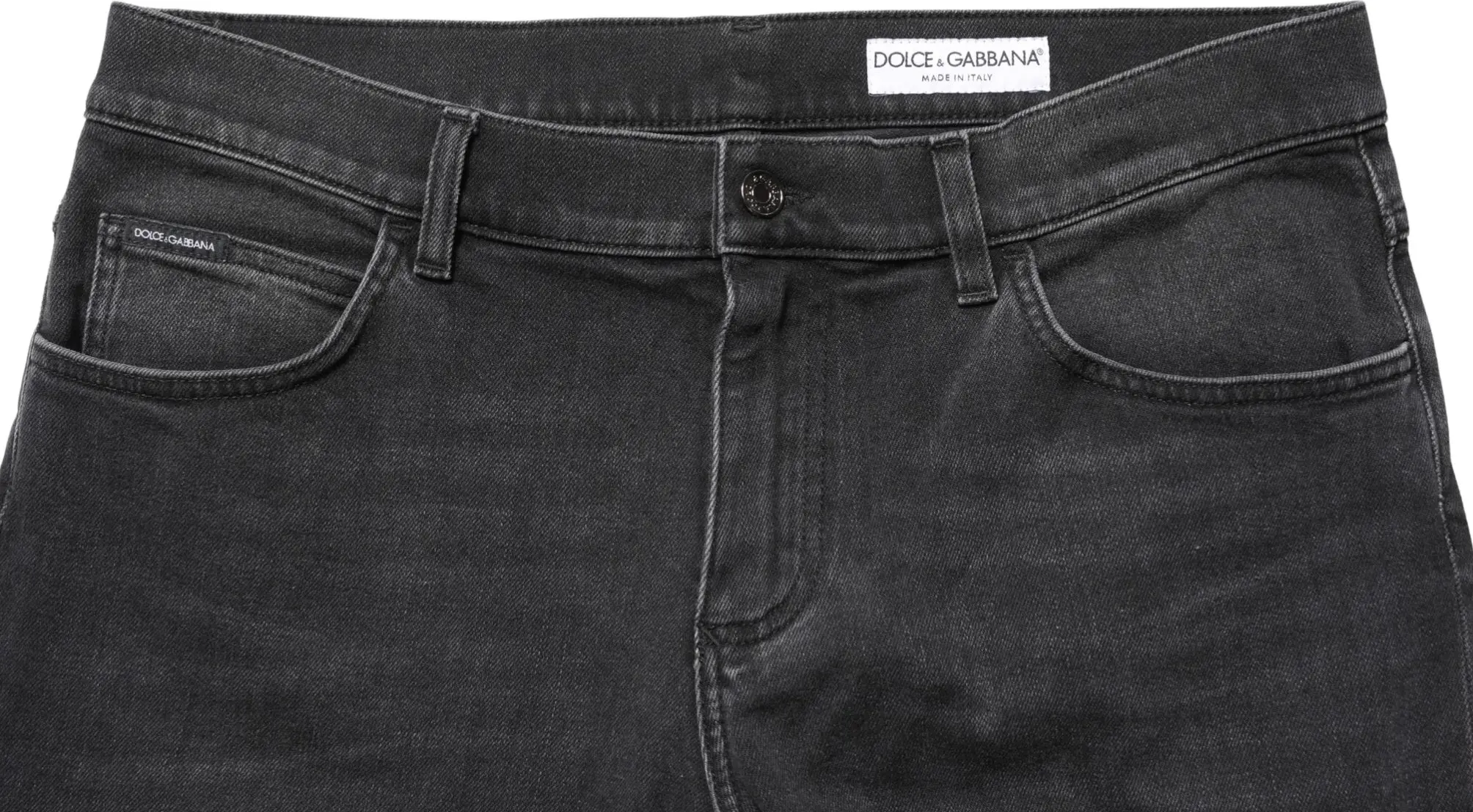 Джинсы Dolce & Gabbana Черные Хлопок Стрейч Regular Skinny