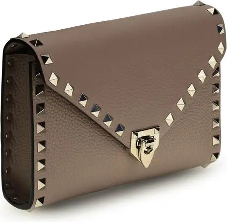 Wallet Valentino Garavani Brown Calf Leather Bos Taurus
