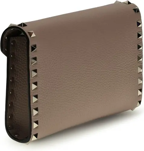 Wallet Valentino Garavani Brown Calf Leather Bos Taurus