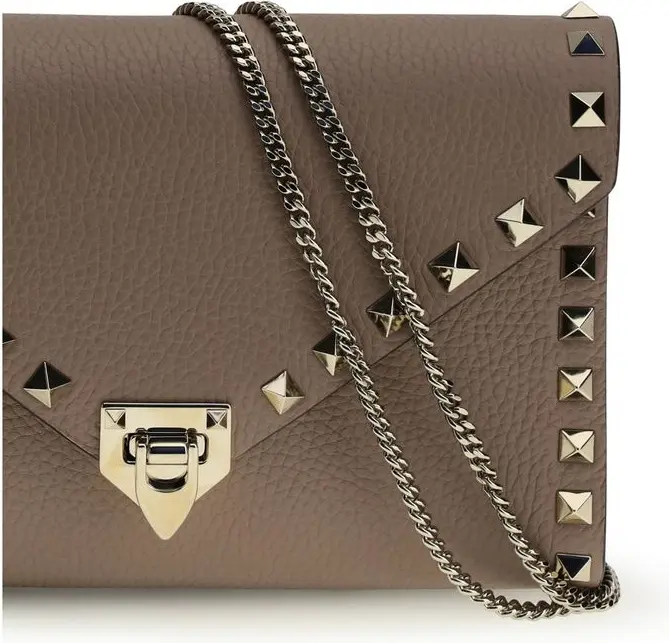 Wallet Valentino Garavani Brown Calf Leather Bos Taurus