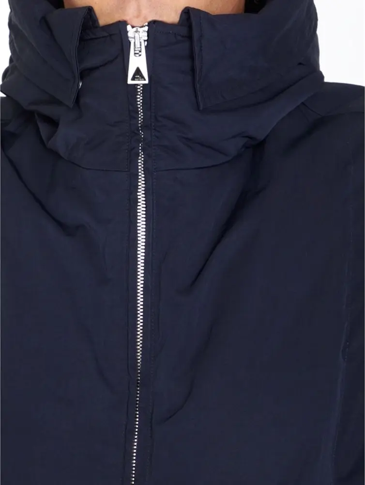 Blue Polyamide Coat Bottega Veneta