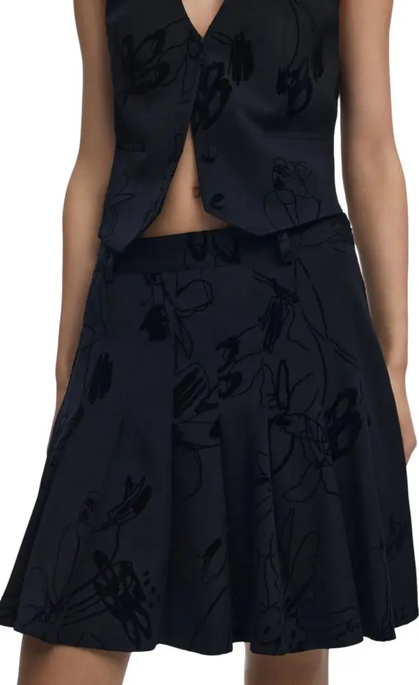Мини-юбка Desigual FAL_FLOCK