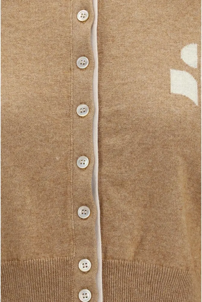 Cardigan Etoile Isabel Marant Beige Cotton