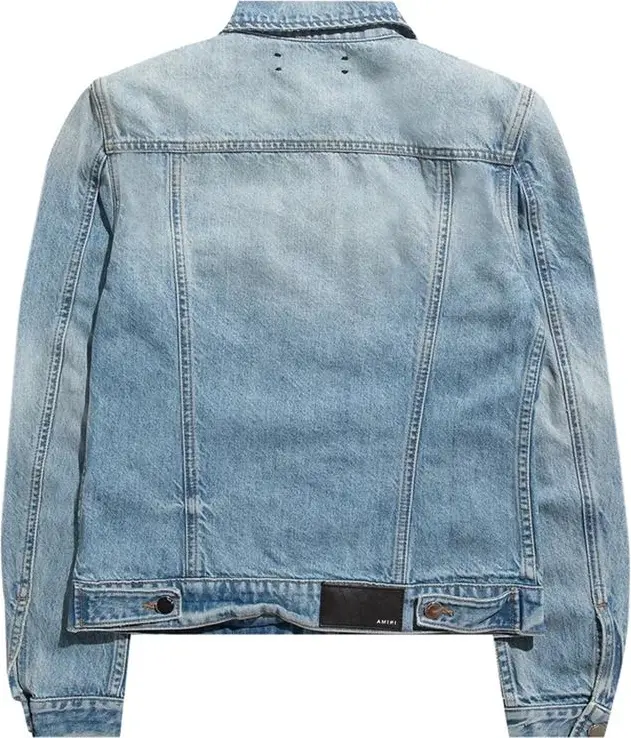 Синяя джинсовая куртка Amiri
