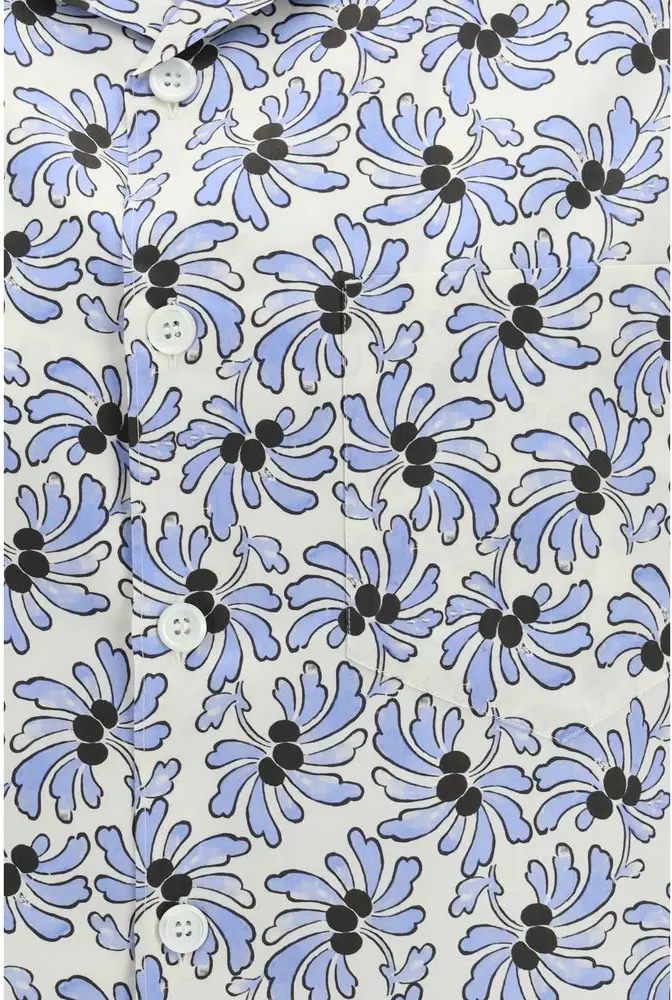 Рубашка Prada Multicolor Cotton Pattern