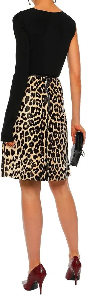 Midi Skirt Brown Leather Bottega Veneta