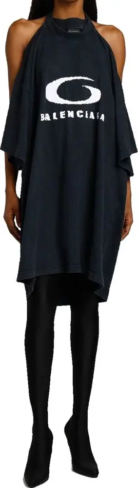 Dress Balenciaga Black Cotton Casual Dress