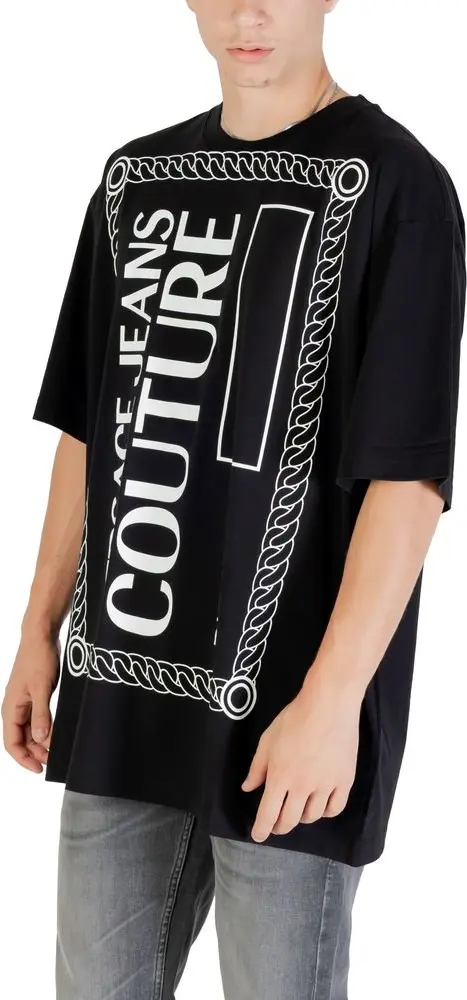 T-Shirt Versace Jeans Couture Black Cotton T-Shirt