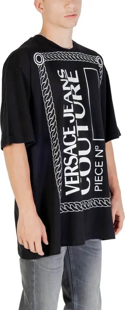 T-Shirt Versace Jeans Couture Black Cotton T-Shirt