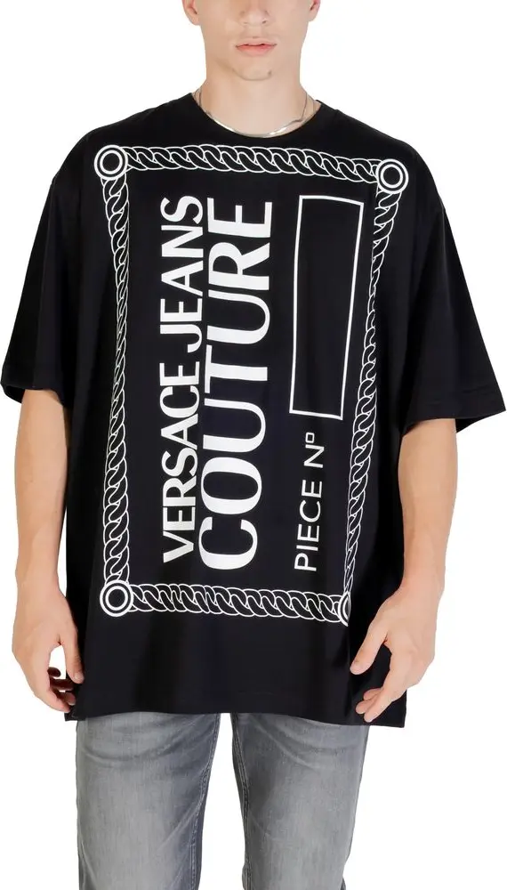 T-Shirt Versace Jeans Couture Black Cotton T-Shirt