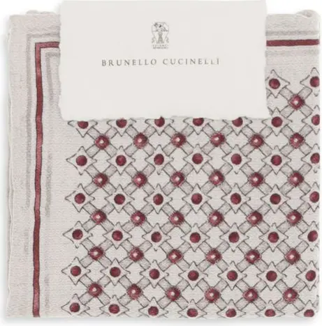 Pocket Square Brunello Cucinelli Multicolor Silk