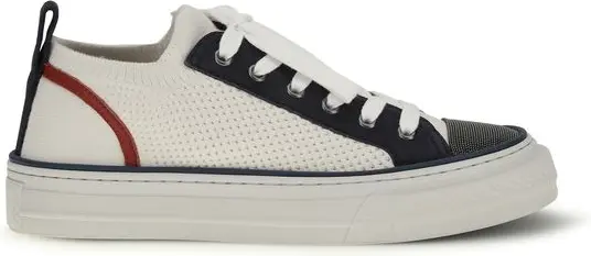 Multicolor Cotton Low Top Sneakers Brunello Cucinelli