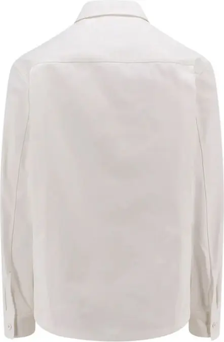 White Cotton Dress Shirt Jil Sander