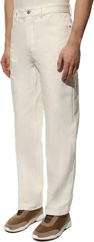 Jeans White Cotton Jil Sander