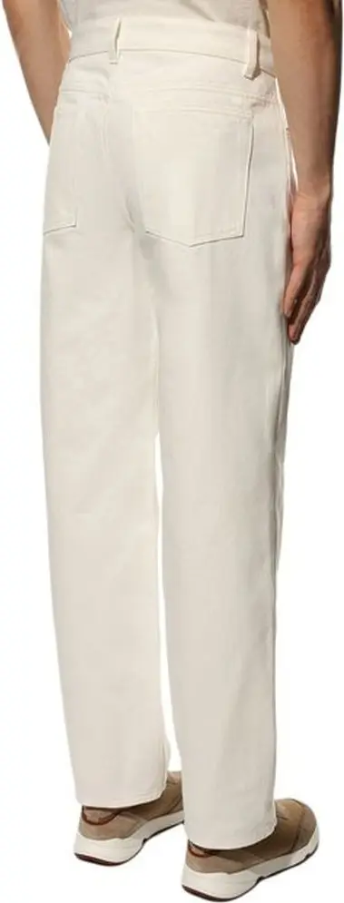 Jeans White Cotton Jil Sander