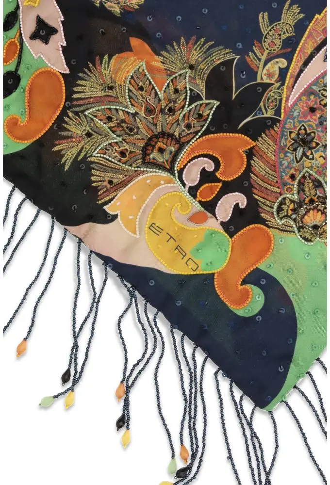 Multicolor Silk Scarf Etro