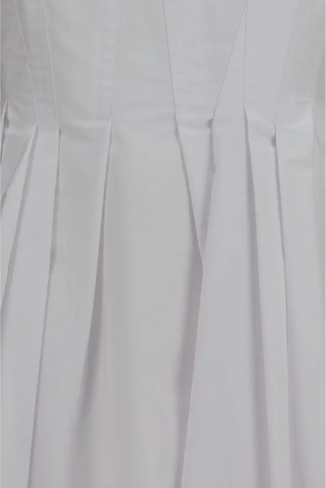 Max Mara White Cotton Casual Dress