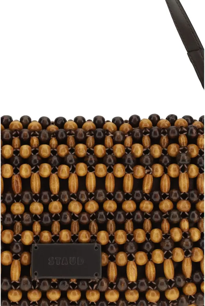 Сумка на плечо Staud Brown Wood