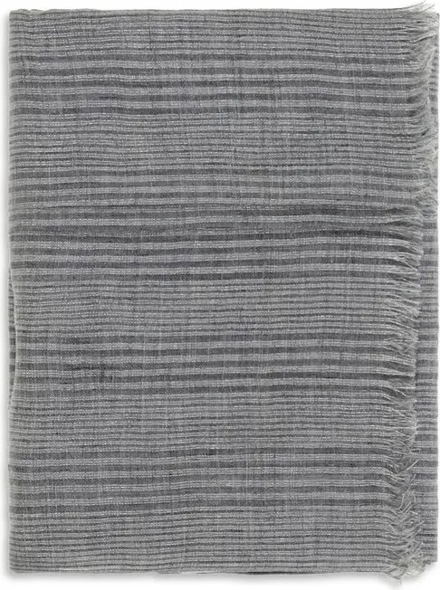 Scarf Brunello Cucinelli Gray Linen