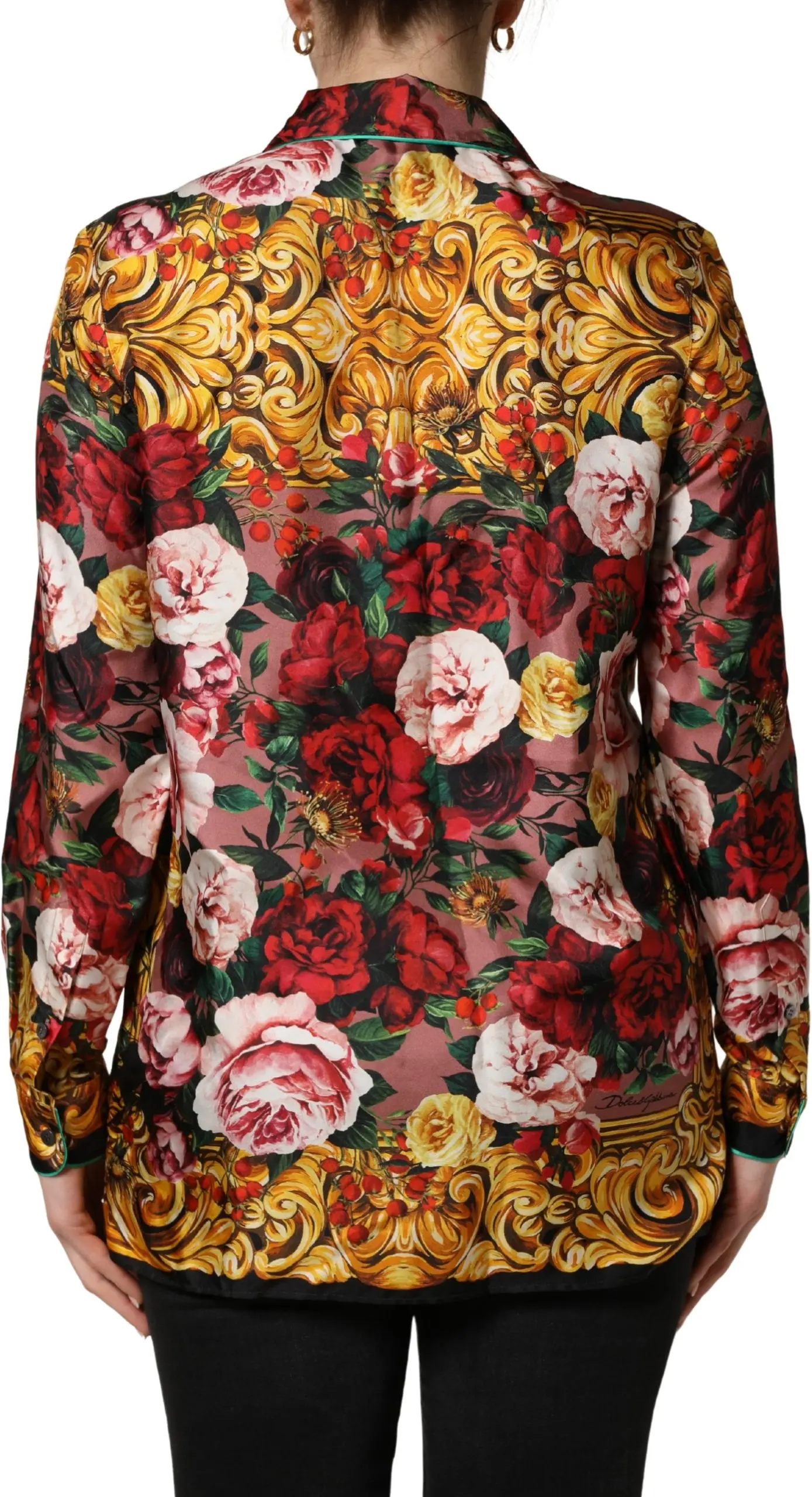 Long Sleeves Button Down Shirt Top Dolce & Gabbana