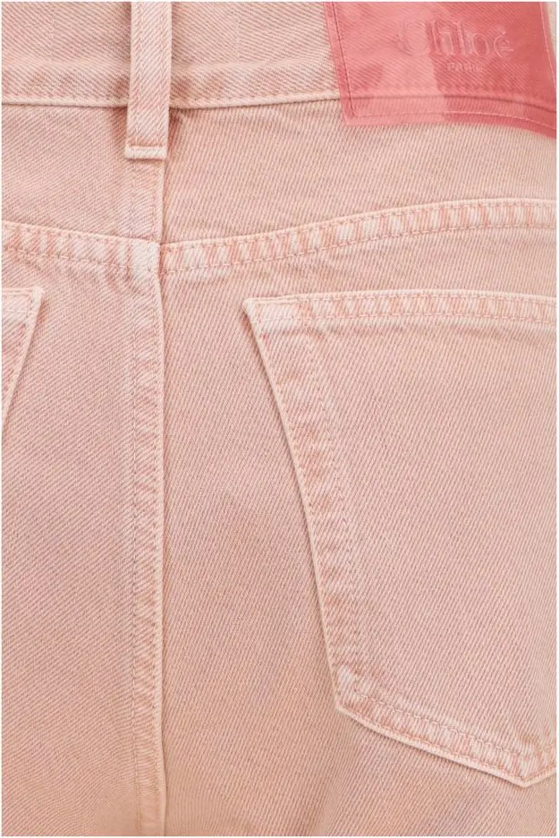 Pants Multicolor Cotton Straight-Leg Jeans