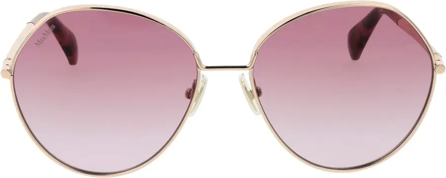 Rose Gold Metal Sunglasses Max Mara