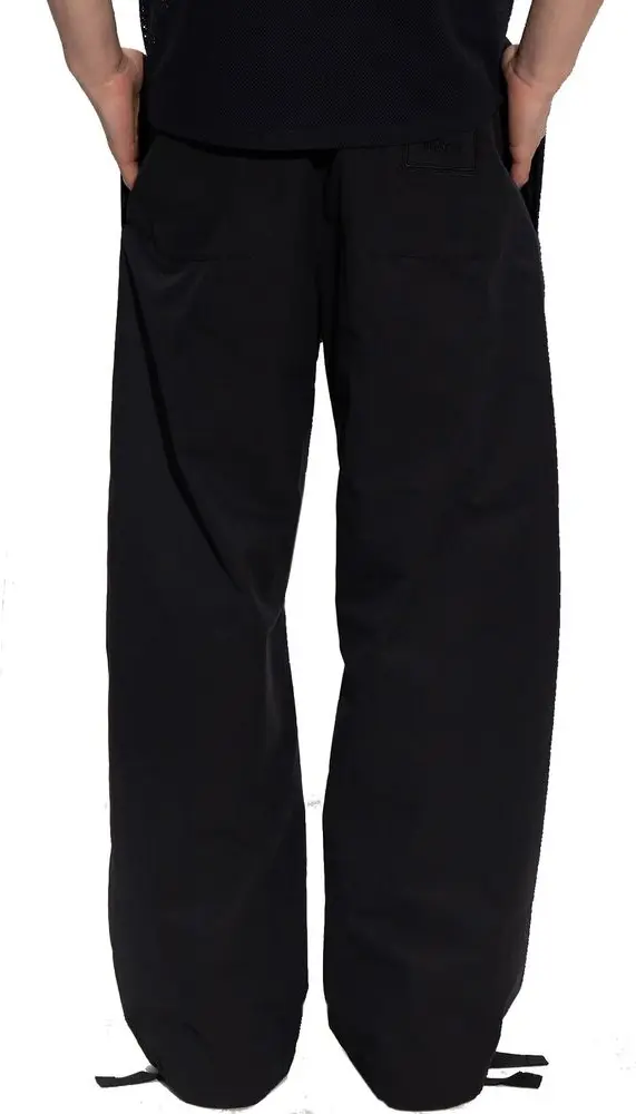Pants Versace Black Cotton Casual Pants