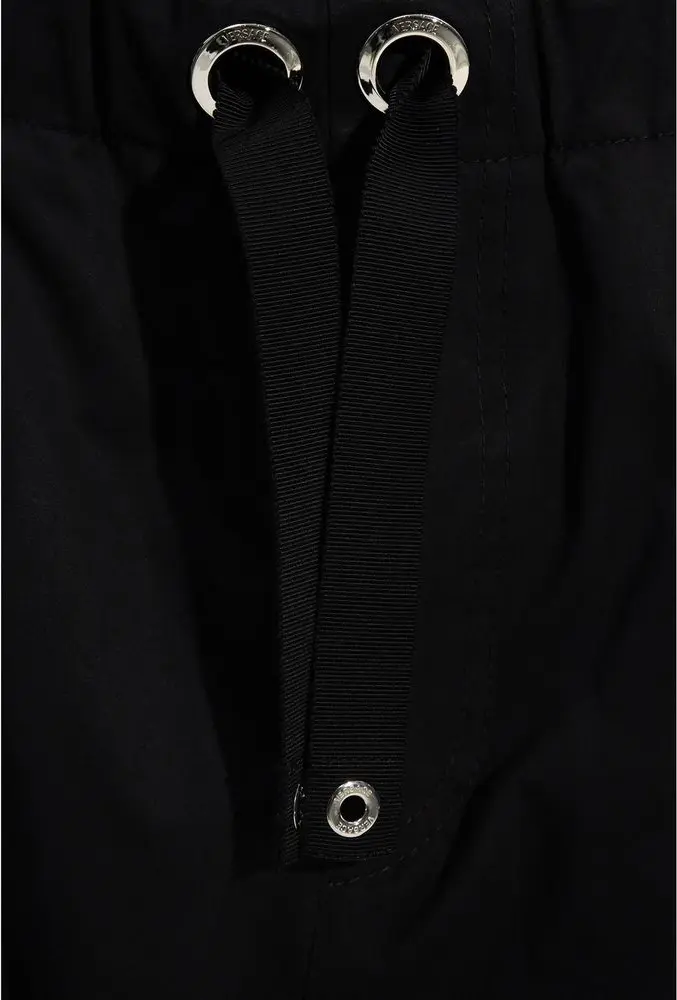 Pants Versace Black Cotton Casual Pants