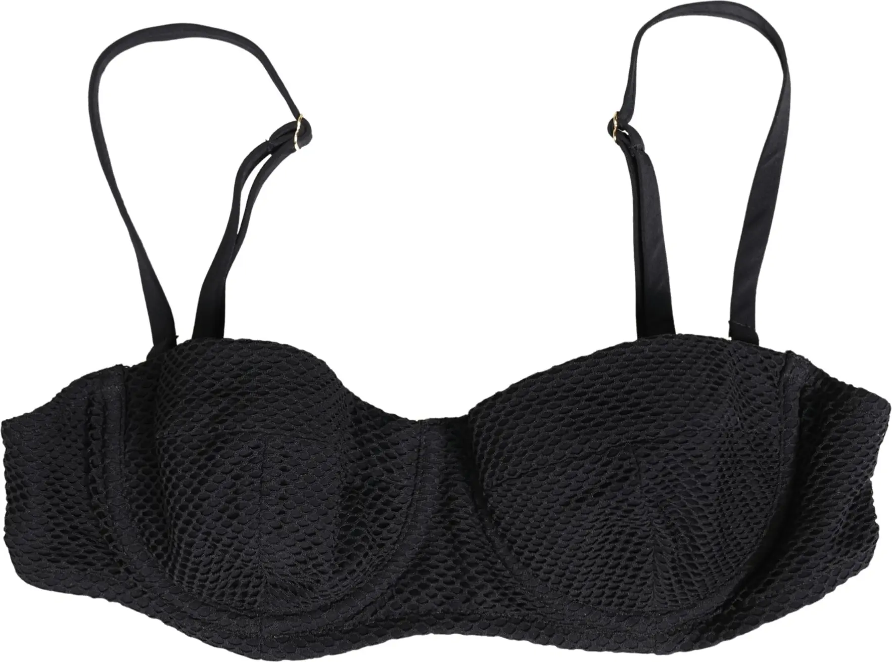 Бюстгальтер Black Nylon Padded Balconnet Dolce & Gabbana