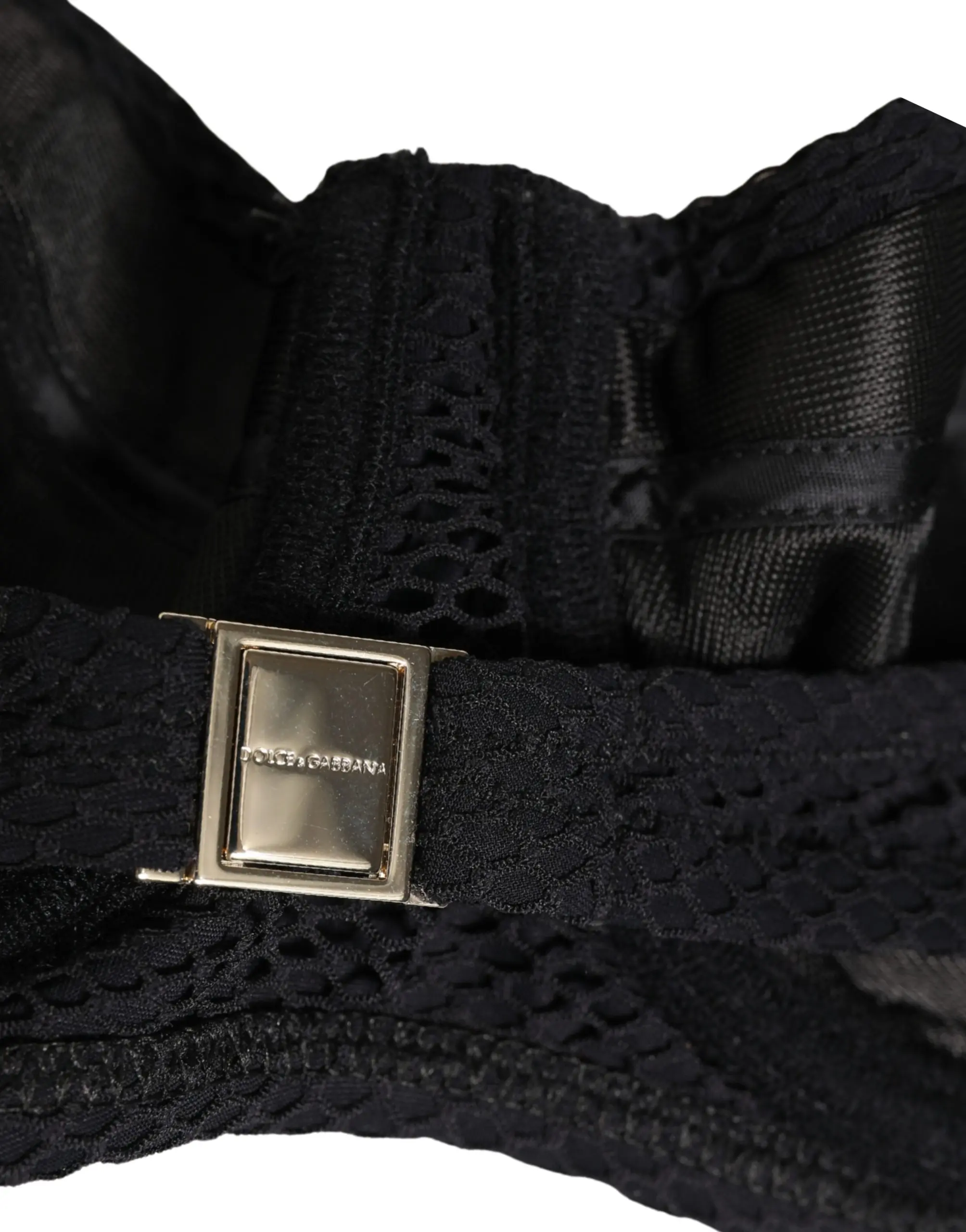Бюстгальтер Black Nylon Padded Balconnet Dolce & Gabbana