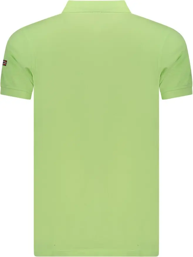 Polo Shirt Geographical Norway Green Cotton