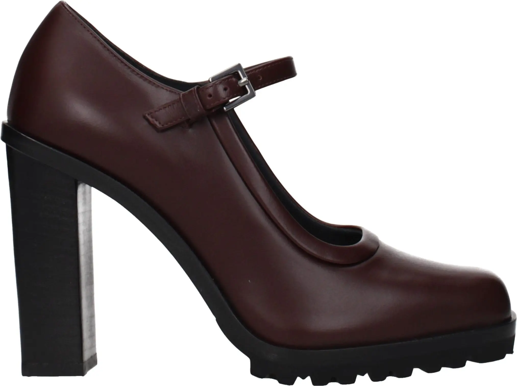 Max Mara brendi tomonidan jigarrang teri yuqori poshna poyabzali Pumps