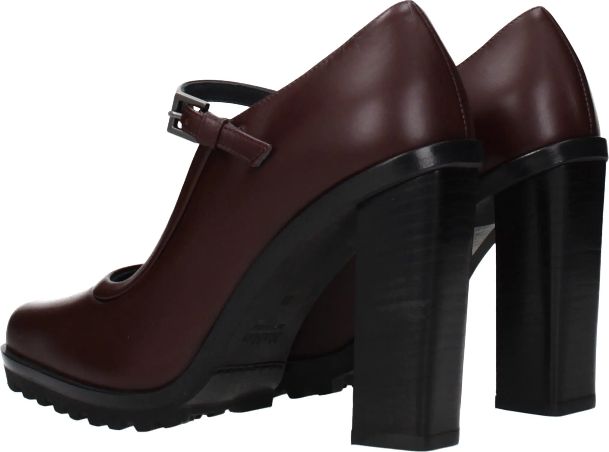 Max Mara brendi tomonidan jigarrang teri yuqori poshna poyabzali Pumps