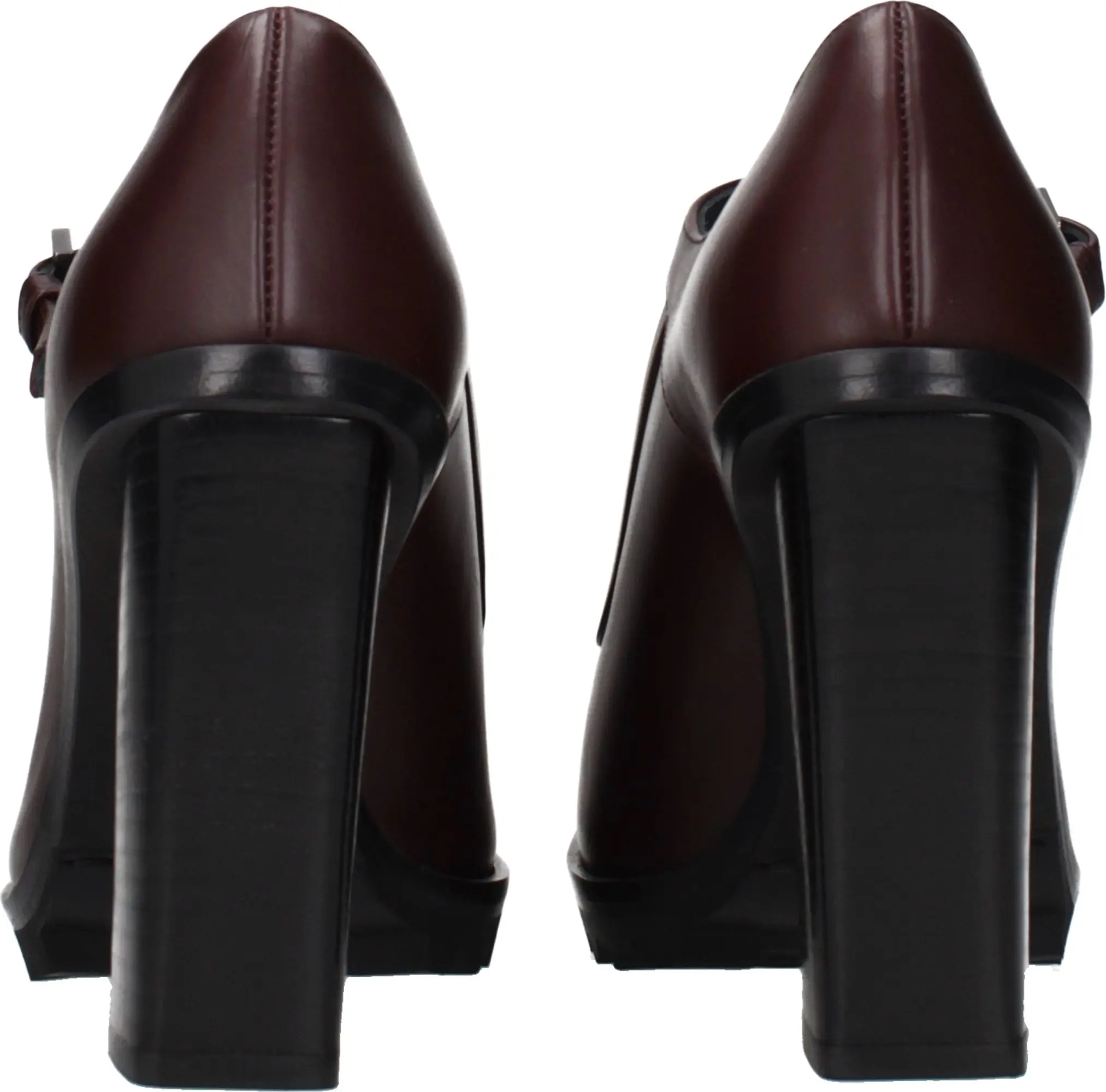 Max Mara brendi tomonidan jigarrang teri yuqori poshna poyabzali Pumps