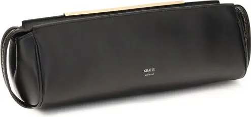 Клатч Khaite из черной телячьей кожи