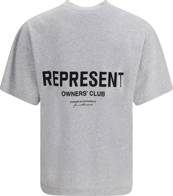 T-Shirt Represent Серый Хлопок
