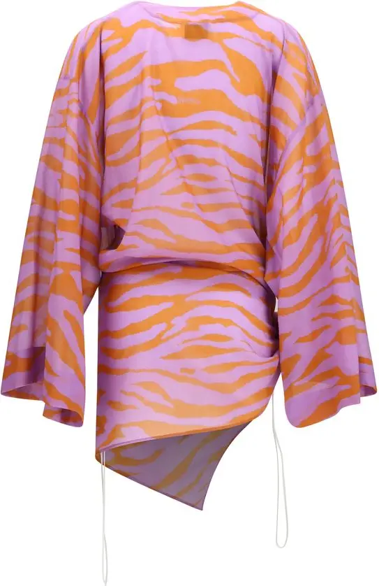 Рубашка The Attico Multicolor Cotton Pattern Shirt