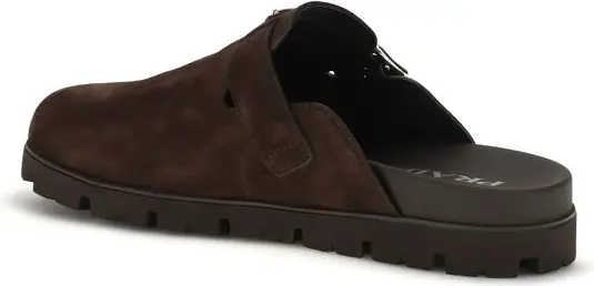 Mules Prada Brown Calf Leather Bos Taurus